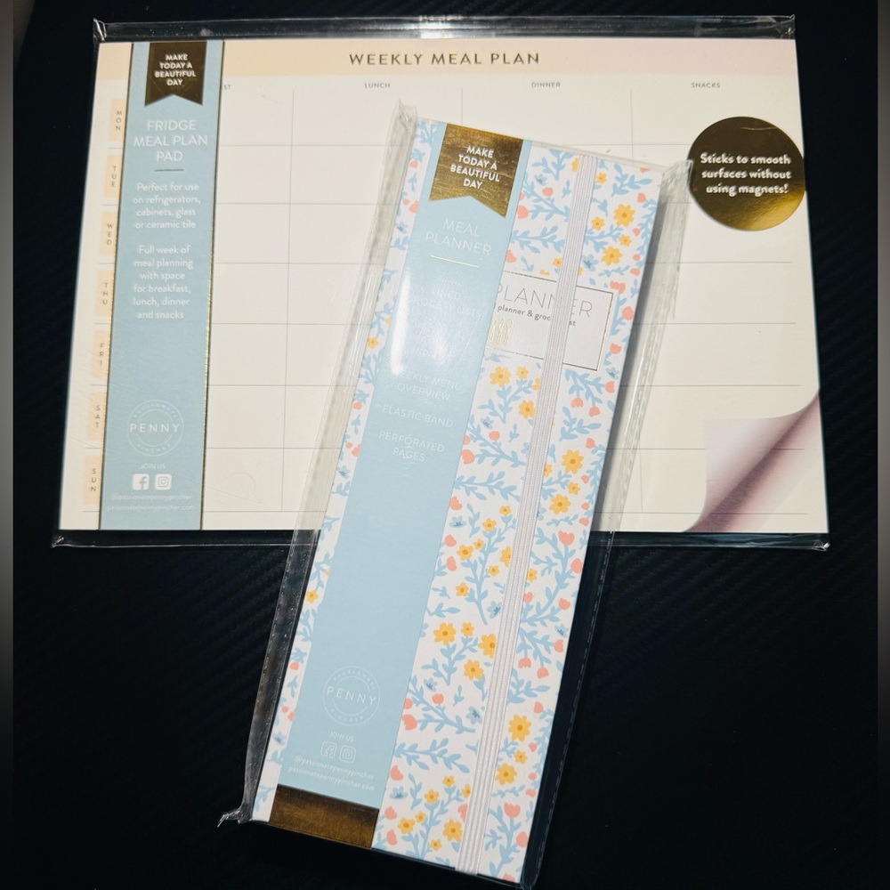 Penny Weekly Meal Planner Set/FREE BAG with purchase!